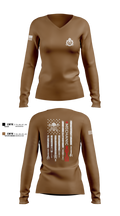 661st ECC 63217424 Women's Long Sleeve V-neck Shirt - 1
