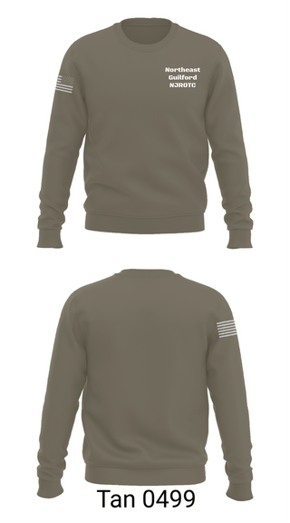 Crew Neck Sweatshirt, Northeast Guilford NJROTC, Navy, Teamtime, Team time, sublimation, custom sports apparel, team uniforms, spirit wear, spiritwear, sports uniforms, custom shirts, team store, custom team store, fundraiser sports, apparel fundraiser
