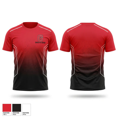 Glenwood High School Swimming Short Sleeve Performance Shirt - 1