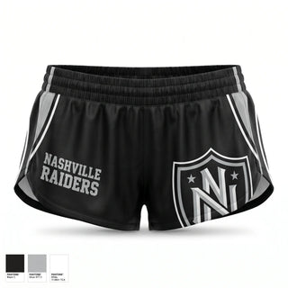 Womens Shorts, Nashville Raiders, , Teamtime, Team time, sublimation, custom sports apparel, team uniforms, spirit wear, spiritwear, sports uniforms, custom shirts, team store, custom team store, fundraiser sports, apparel fundraiser