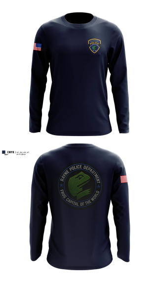 Long Sleeve Performance Shirt, Rayne Police Department, Police, Teamtime, Team time, sublimation, custom sports apparel, team uniforms, spirit wear, spiritwear, sports uniforms, custom shirts, team store, custom team store, fundraiser sports, apparel fundraiser