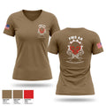 FMS 4A Women's Short Sleeve V-neck Shirt - 1