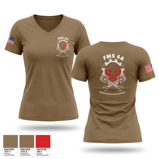 Womens Short Sleeve Vneck Shirt, FMS 4A, Army, Teamtime, Team time, sublimation, custom sports apparel, team uniforms, spirit wear, spiritwear, sports uniforms, custom shirts, team store, custom team store, fundraiser sports, apparel fundraiser