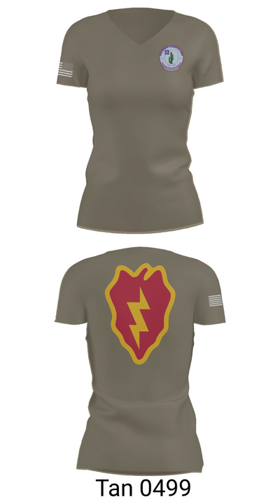 2-35 Infantry Batallion 77036654 Women's Short Sleeve V-neck Shirt - 68