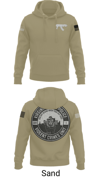 Hoodie, Violent Crimes Unit, Police, Teamtime, Team time, sublimation, custom sports apparel, team uniforms, spirit wear, spiritwear, sports uniforms, custom shirts, team store, custom team store, fundraiser sports, apparel fundraiser