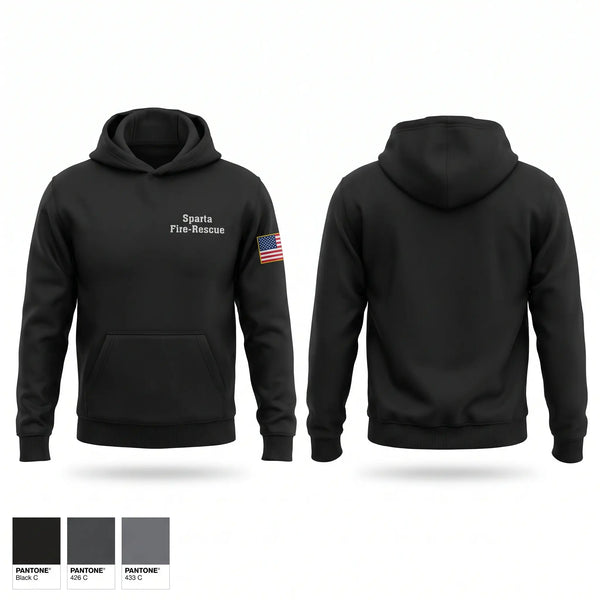 Hoodie, Sparta Fire/Rescue, Fire Department, Teamtime, Team time, sublimation, custom sports apparel, team uniforms, spirit wear, spiritwear, sports uniforms, custom shirts, team store, custom team store, fundraiser sports, apparel fundraiser