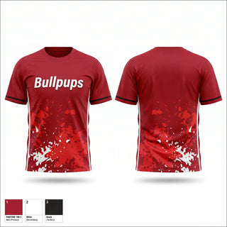 Soft Poly Tee Cotton Like Feel, Bullpups, , Teamtime, Team time, sublimation, custom sports apparel, team uniforms, spirit wear, spiritwear, sports uniforms, custom shirts, team store, custom team store, fundraiser sports, apparel fundraiser