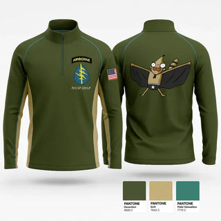 Quarter Zip Jacket, 3rd SF group, Army, Teamtime, Team time, sublimation, custom sports apparel, team uniforms, spirit wear, spiritwear, sports uniforms, custom shirts, team store, custom team store, fundraiser sports, apparel fundraiser