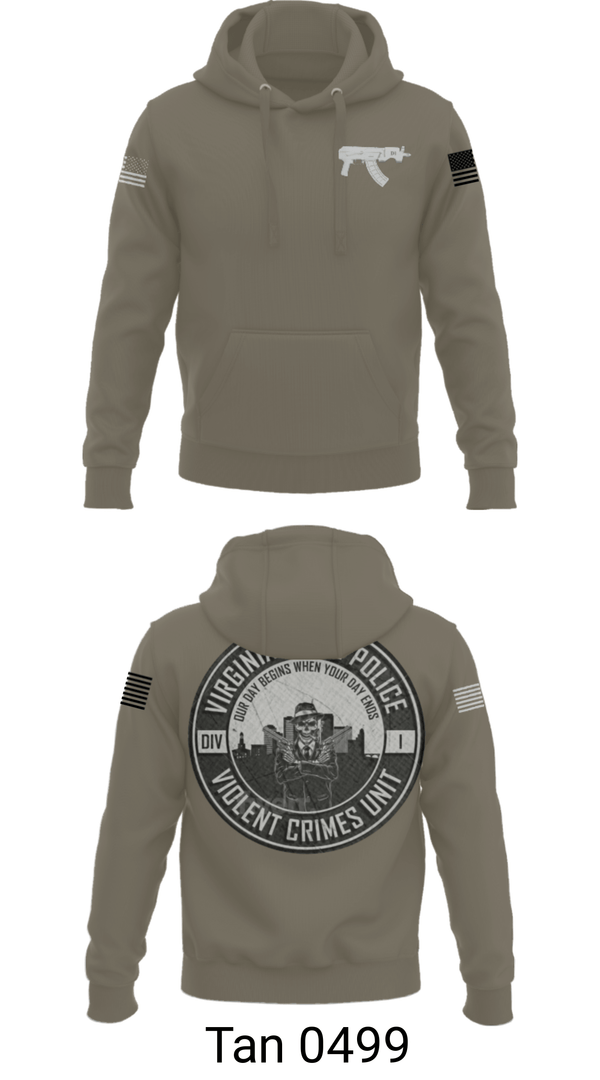 Hoodie, Violent Crimes Unit, Police, Teamtime, Team time, sublimation, custom sports apparel, team uniforms, spirit wear, spiritwear, sports uniforms, custom shirts, team store, custom team store, fundraiser sports, apparel fundraiser