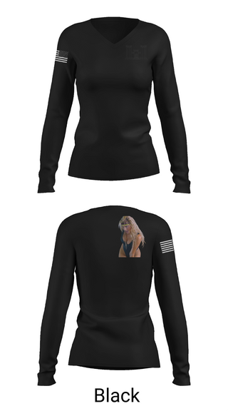 Womens Long Sleeve Vneck Shirt, 309th CEC-I, , Teamtime, Team time, sublimation, custom sports apparel, team uniforms, spirit wear, spiritwear, sports uniforms, custom shirts, team store, custom team store, fundraiser sports, apparel fundraiser