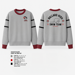 Crew Neck Sweatshirt, Ballard High School Girls Swim and Dive, Swimming, Teamtime, Team time, sublimation, custom sports apparel, team uniforms, spirit wear, spiritwear, sports uniforms, custom shirts, team store, custom team store, fundraiser sports, apparel fundraiser