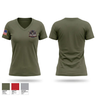 Womens Short Sleeve Vneck Shirt, Pezina Tactical Solutions, EMS/EMT, Teamtime, Team time, sublimation, custom sports apparel, team uniforms, spirit wear, spiritwear, sports uniforms, custom shirts, team store, custom team store, fundraiser sports, apparel fundraiser