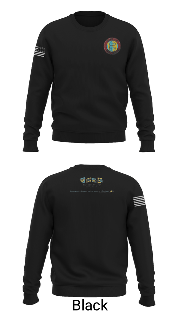 Crew Neck Sweatshirt, County Seat Animal HospitalCounty Seat Animal Hospital, , Teamtime, Team time, sublimation, custom sports apparel, team uniforms, spirit wear, spiritwear, sports uniforms, custom shirts, team store, custom team store, fundraiser sports, apparel fundraiser