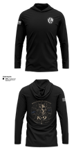 Williamson County K-9 Unit 61975120 Long Sleeve Performance Shirt with hood - 11