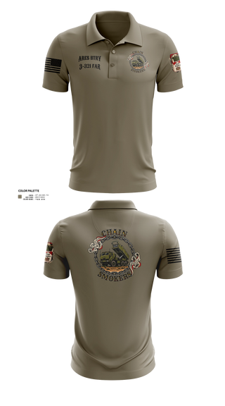 Short Sleeve Performance Polo, 1/A/3-321 FAR, Army, Teamtime, Team time, sublimation, custom sports apparel, team uniforms, spirit wear, spiritwear, sports uniforms, custom shirts, team store, custom team store, fundraiser sports, apparel fundraiser