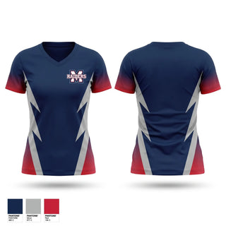 Womens Short Sleeve Vneck Shirt, Morgan Raiders, , Teamtime, Team time, sublimation, custom sports apparel, team uniforms, spirit wear, spiritwear, sports uniforms, custom shirts, team store, custom team store, fundraiser sports, apparel fundraiser