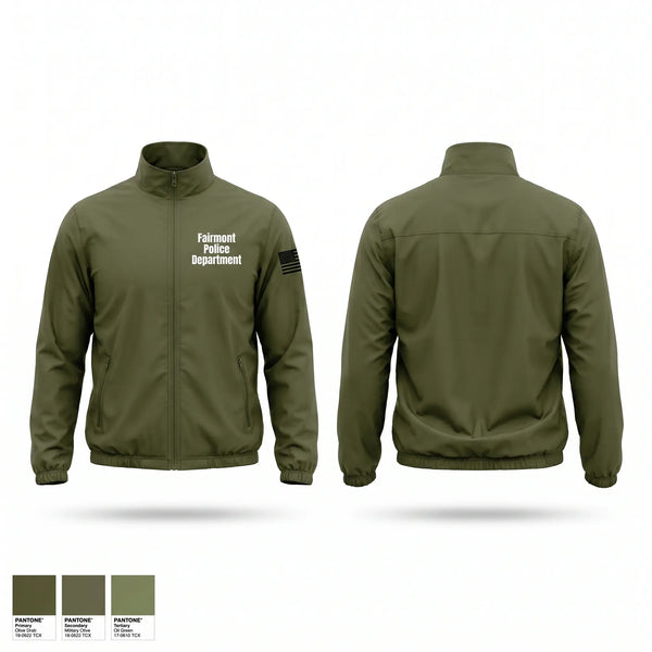 Windbreaker, Fairmont Police Department, Police, Teamtime, Team time, sublimation, custom sports apparel, team uniforms, spirit wear, spiritwear, sports uniforms, custom shirts, team store, custom team store, fundraiser sports, apparel fundraiser