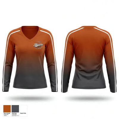 The Shiners 19373087 Women's Long Sleeve V-neck Shirt - 1