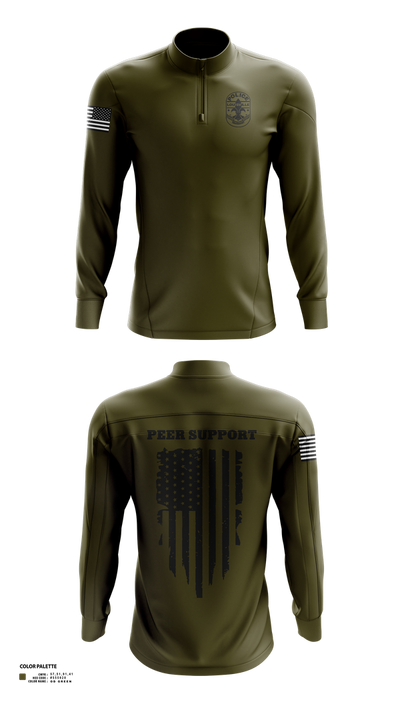 LMPD PEER SUPPORT 60613190 Quarter Zip Jacket - 41