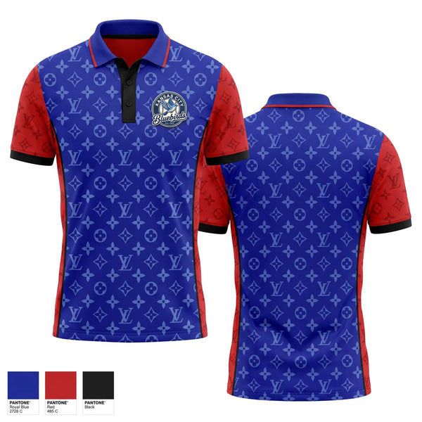 Short Sleeve Performance Polo, Kansas City Bluebirds, Baseball, Teamtime, Team time, sublimation, custom sports apparel, team uniforms, spirit wear, spiritwear, sports uniforms, custom shirts, team store, custom team store, fundraiser sports, apparel fundraiser