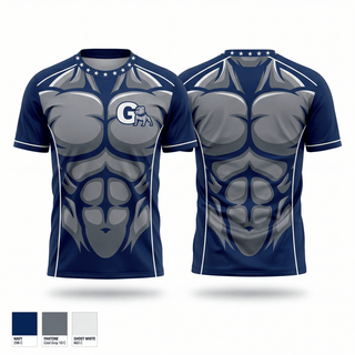 Short Sleeve Rash Guard Shirt, Grangeville, Wrestling, Teamtime, Team time, sublimation, custom sports apparel, team uniforms, spirit wear, spiritwear, sports uniforms, custom shirts, team store, custom team store, fundraiser sports, apparel fundraiser