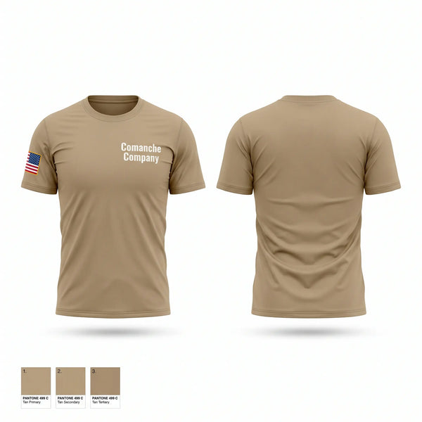 Short Sleeve Performance Shirt, Comanche Company, Army, Teamtime, Team time, sublimation, custom sports apparel, team uniforms, spirit wear, spiritwear, sports uniforms, custom shirts, team store, custom team store, fundraiser sports, apparel fundraiser