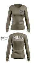 STREET CRIMES 66596550 Women's Long Sleeve V-neck Shirt - 102