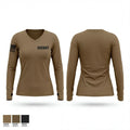 Sheriff 29506730 Women's Long Sleeve V-neck Shirt - 1