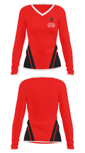 Portage High School Wrestling 59616697 Women's Long Sleeve V-neck Shirt - 24