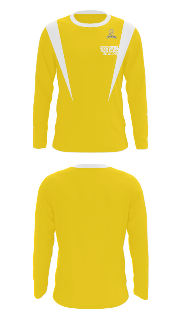 Long Sleeve Performance Shirt, Springfield High School Bowling, Bowling, Teamtime, Team time, sublimation, custom sports apparel, team uniforms, spirit wear, spiritwear, sports uniforms, custom shirts, team store, custom team store, fundraiser sports, apparel fundraiser