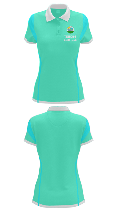 Tinoco’s Services 25378624 Women's Short Sleeve Performance Polo  - 26