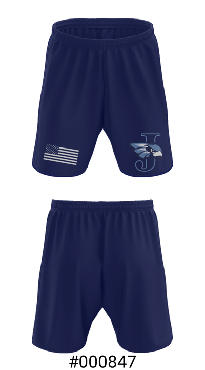 Jefferson Senior High School Bowling 7186554 Athletic Shorts With Pockets - 15