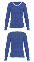 Sandra Day O'Connor High School Basketball 80298159 Women's Long Sleeve V-neck Shirt - 34