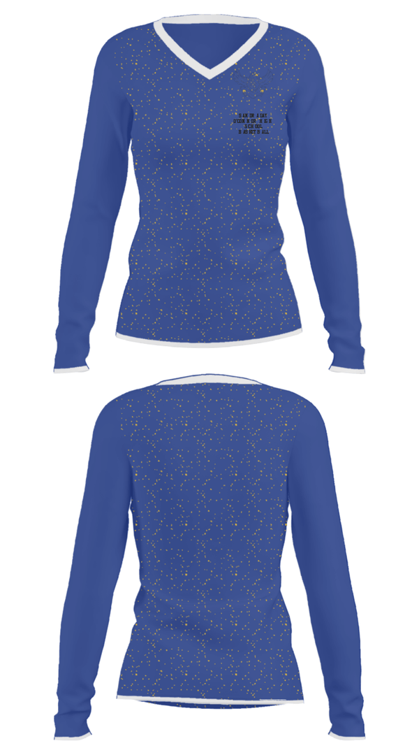 Women's Long Sleeve Vneck Shirt, Sandra Day O'Connor High School Basketball, Women's Basketball, Teamtime, Team time, sublimation, custom sports apparel, team uniforms, spirit wear, spiritwear, sports uniforms, custom shirts, team store, custom team store, fundraiser sports, apparel fundraiser