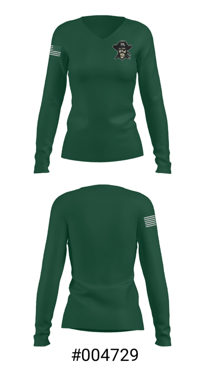 Reynolds High School Wrestling 28265066 Women's Long Sleeve V-neck Shirt - 20