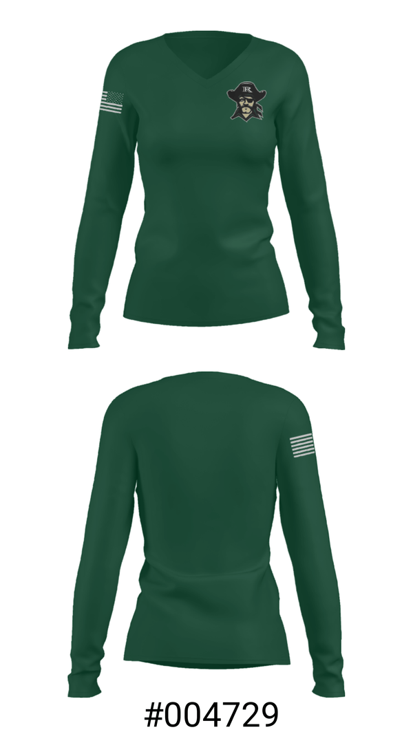 Women's Long Sleeve Vneck Shirt, Reynolds High School Wrestling, Wrestling, Teamtime, Team time, sublimation, custom sports apparel, team uniforms, spirit wear, spiritwear, sports uniforms, custom shirts, team store, custom team store, fundraiser sports, apparel fundraiser
