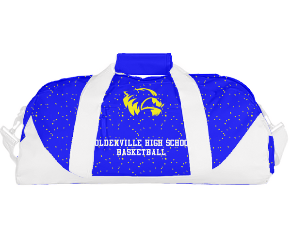 Duffle Bag, Holdenville High School Basketball, Women's Basketball, Teamtime, Team time, sublimation, custom sports apparel, team uniforms, spirit wear, spiritwear, sports uniforms, custom shirts, team store, custom team store, fundraiser sports, apparel fundraiser