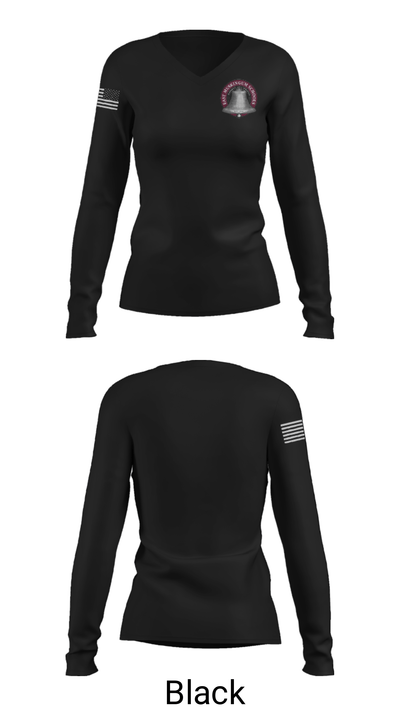 Perry Elementary School 33628129 Women's Long Sleeve V-neck Shirt - 13