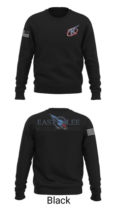 East Lee Middle School 12077340 Crew Neck Sweatshirt - 9