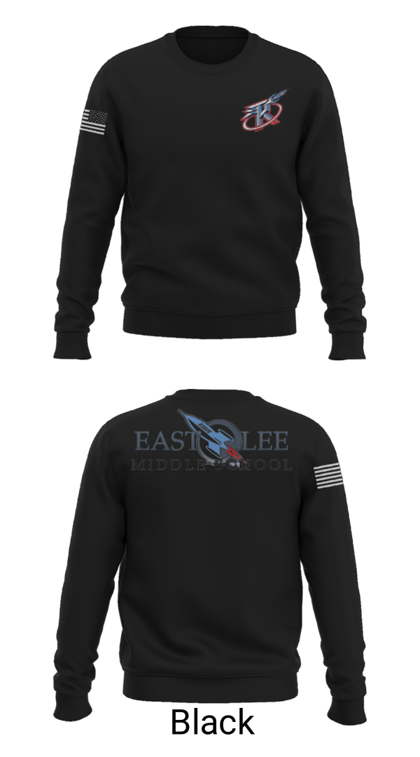 Crew Neck Sweatshirt, East Lee Middle School, Spirit Store, Teamtime, Team time, sublimation, custom sports apparel, team uniforms, spirit wear, spiritwear, sports uniforms, custom shirts, team store, custom team store, fundraiser sports, apparel fundraiser