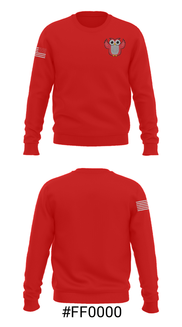 Crew Neck Sweatshirt, Hill Farm Elementary School, Spirit Store, Teamtime, Team time, sublimation, custom sports apparel, team uniforms, spirit wear, spiritwear, sports uniforms, custom shirts, team store, custom team store, fundraiser sports, apparel fundraiser