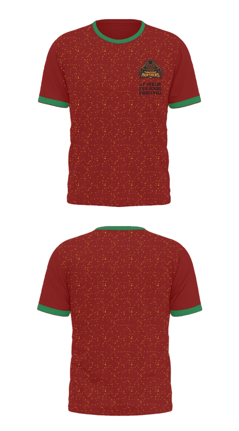 Short Sleeve Performance Shirt, J F Shields High School Basketball, Men's Basketball, Teamtime, Team time, sublimation, custom sports apparel, team uniforms, spirit wear, spiritwear, sports uniforms, custom shirts, team store, custom team store, fundraiser sports, apparel fundraiser
