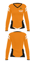 Fuquay-Varina High School Swimming 74972517 Women's Long Sleeve V-neck Shirt - 29