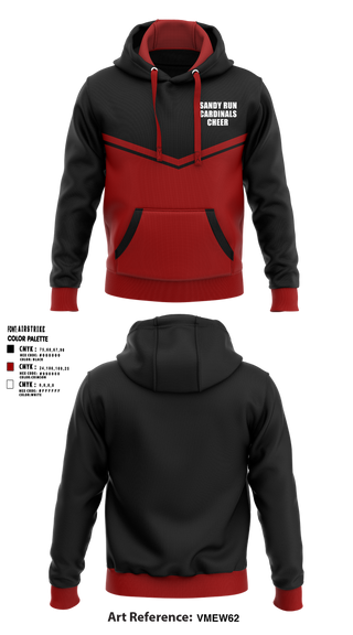 Hoodie, Sandy Run Cardinals, Cheer, Teamtime, Team time, sublimation, custom sports apparel, team uniforms, spirit wear, spiritwear, sports uniforms, custom shirts, team store, custom team store, fundraiser sports, apparel fundraiser