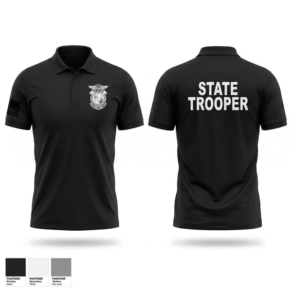 Short Sleeve Performance Polo, North Carolina highway patrol, Police, Teamtime, Team time, sublimation, custom sports apparel, team uniforms, spirit wear, spiritwear, sports uniforms, custom shirts, team store, custom team store, fundraiser sports, apparel fundraiser