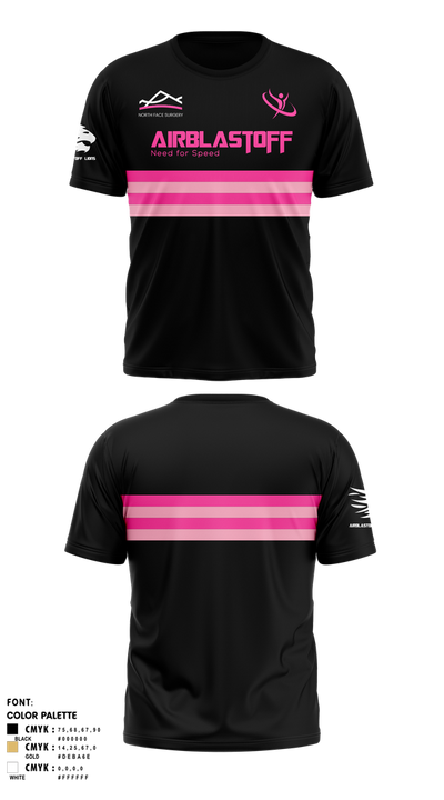 Airblastoff Lions 14236654 Short Sleeve Performance Shirt - 10