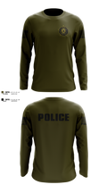Quinton Police Department 78432934 Long Sleeve Performance Shirt - 3