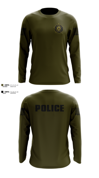 Long Sleeve Performance Shirt, Quinton Police Department, Police, Teamtime, Team time, sublimation, custom sports apparel, team uniforms, spirit wear, spiritwear, sports uniforms, custom shirts, team store, custom team store, fundraiser sports, apparel fundraiser