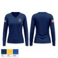 New York State Courts Women's Long Sleeve V-neck Shirt - 1
