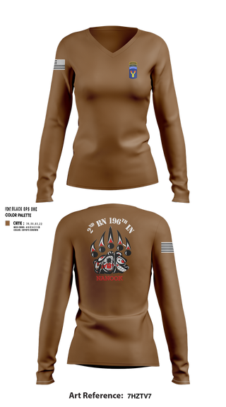 Womens Long Sleeve Vneck Shirt, NANOOK, , Teamtime, Team time, sublimation, custom sports apparel, team uniforms, spirit wear, spiritwear, sports uniforms, custom shirts, team store, custom team store, fundraiser sports, apparel fundraiser